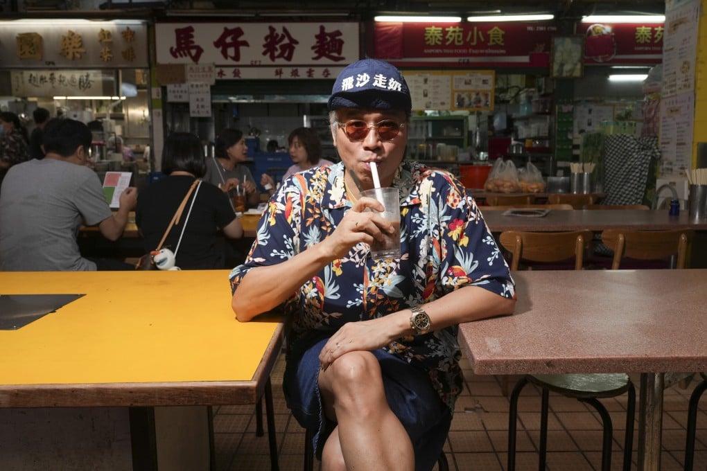 Kent Wong, aka Uncle K, at Lok Yuen, a traditional Hong Kong-style cha chaan teng cafe in Kowloon City. The content creator has risen to Instagram fame in recent months with his videos about Hong Kong restaurants. Photo: Sam Tsang