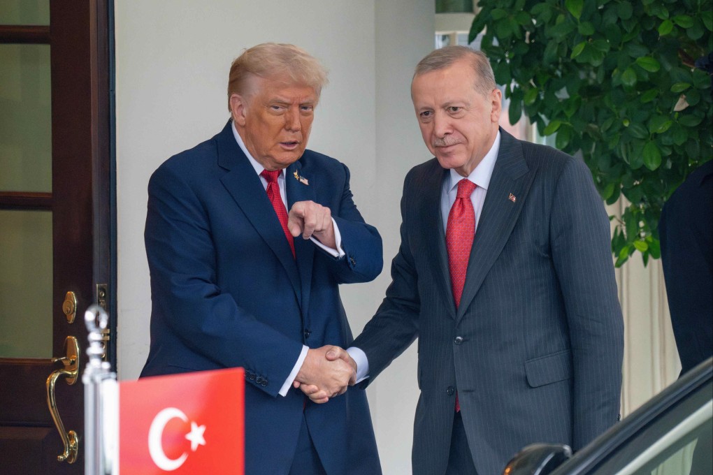 US President Donald Trump welcomes Turkish President Recep Tayyip Erdogan at the White House on Thursday. Photo: dpa