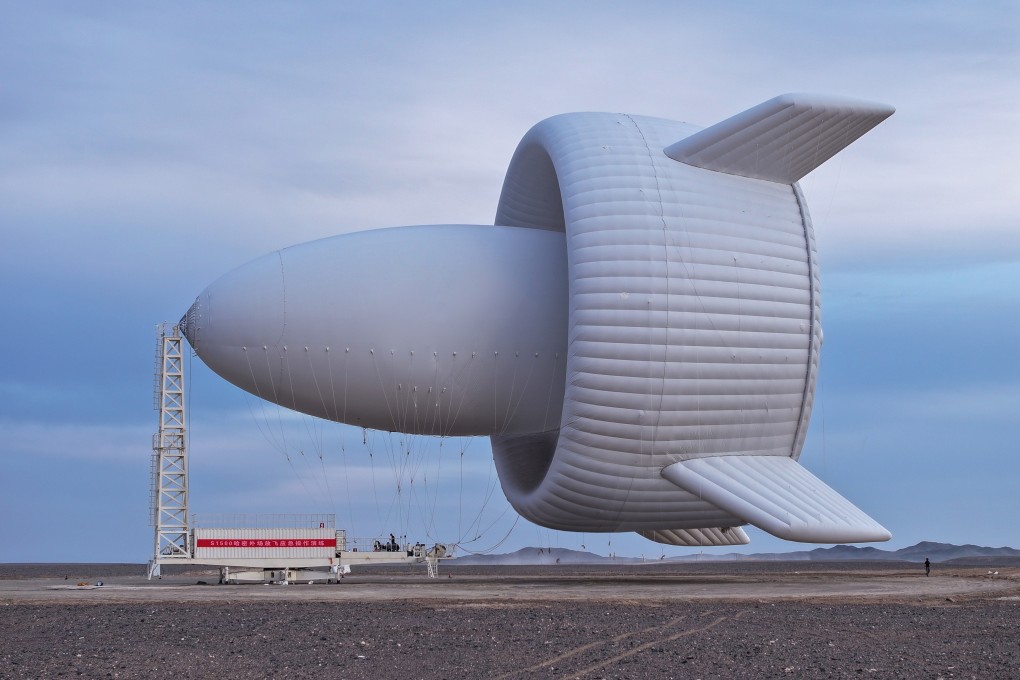 The airship-like S1500 is about the size of a basketball court and as tall as a 13-storey building. Photo: Handout
