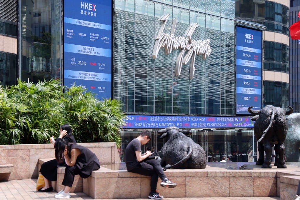 A view of Exchange Square in Central on April 7, 2025. Photo: Jelly Tse