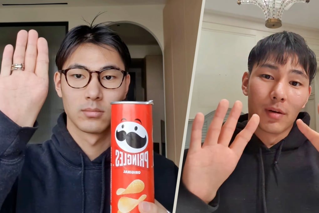 A Chinese-Dutch man who was born without thumbs has gained viral fame for his creative life hacks. Photo: SCMP composite/IG@qiaodi_lucky_8