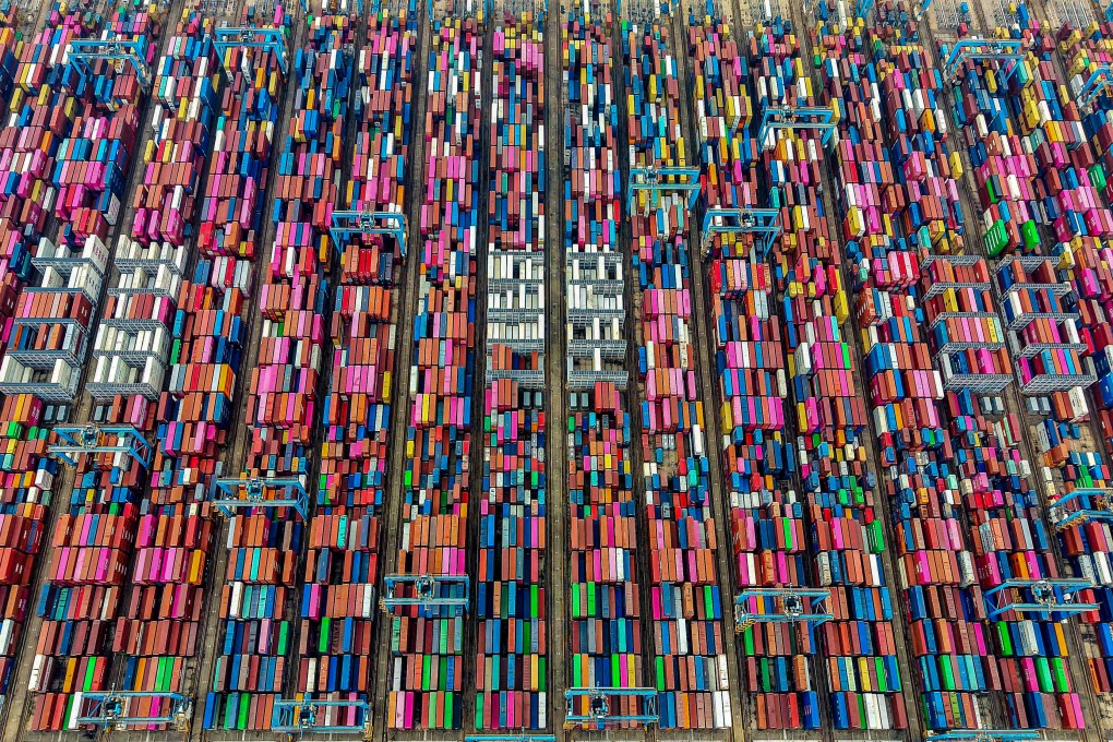 Containers at a port in Qingdao, in eastern China. Top EU officials have expressed grievances over China’s trade policies in recent days. Photo: AFP