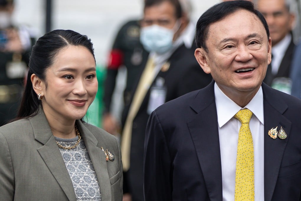 Former Thai prime ministers Thaksin and Paetongtarn Shinawatra arrive at the Supreme Court in Bangkok on September 9. Photo: dpa