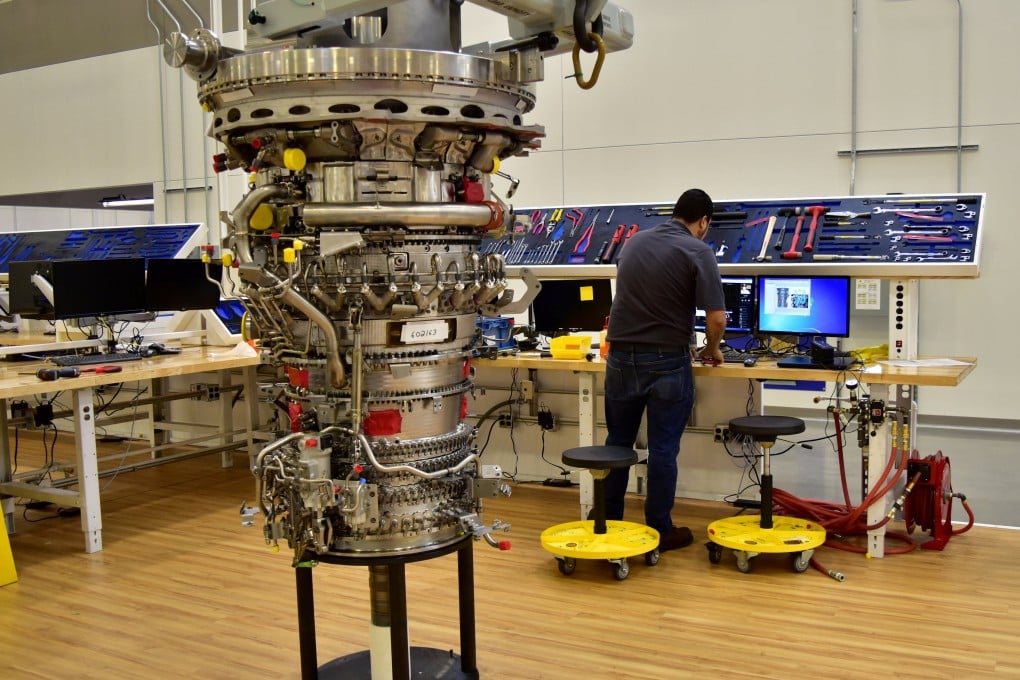Engines from GE Aerospace have been named as a potential vulnerability in the supply chain for China’s home-grown C919 jet. Photo: Reuters