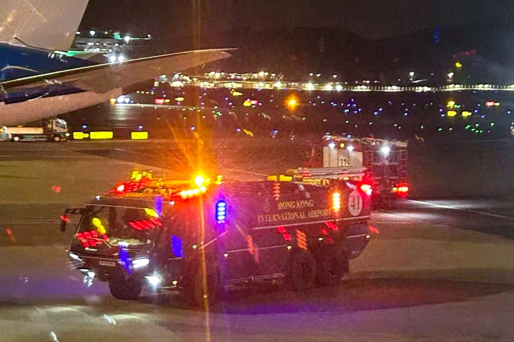 Flight CX331 landed in Hong Kong just before 8.30pm on Friday. Photo: Handout