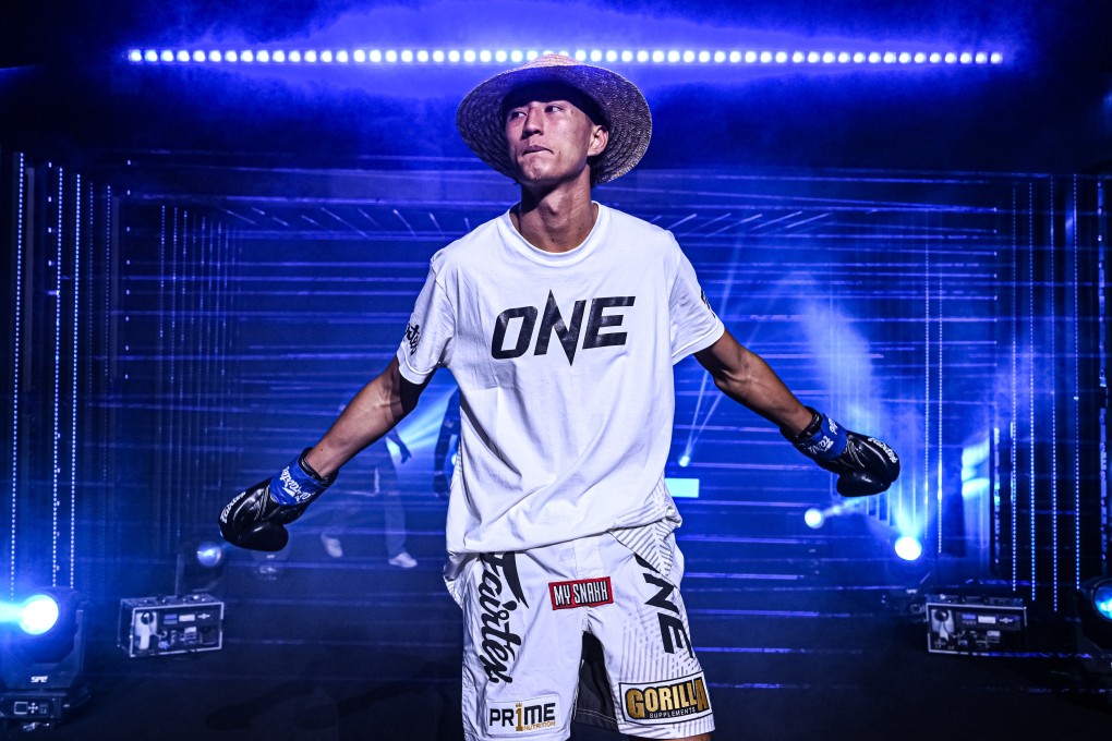 Nabil Anane enters the ring in Bangkok ahead of his fight against Ilias Ennahachi. Photo: ONE Championship