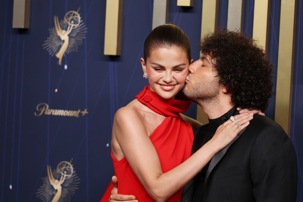Selena Gomez and Benny Blanco at the Emmy Awards in Los Angeles on September 14. Photo: Los Angeles Times/TNS
