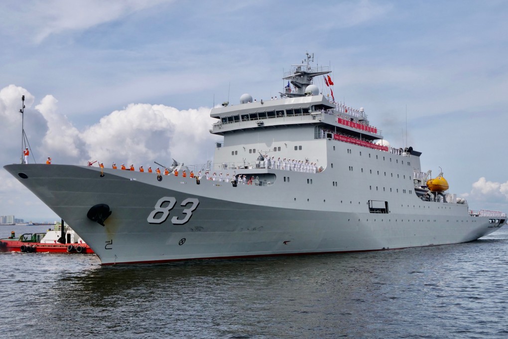 The Qi Jiguang is one of two Chinese navy vessels set to visit Hong Kong this week. Photo: Xinhua