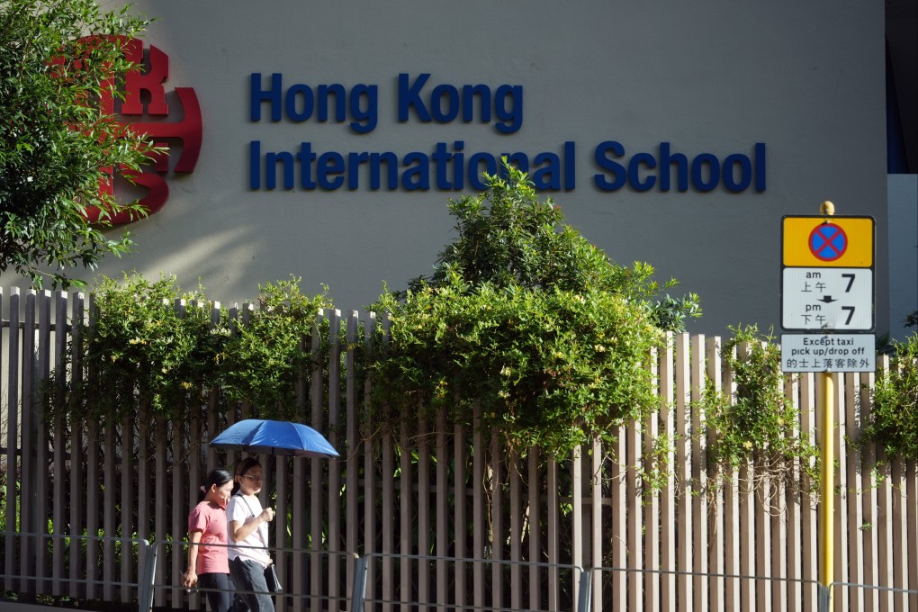People walk past Hong Kong International School’s campus in Repulse Bay on September 16. Photo: Sun Yeung