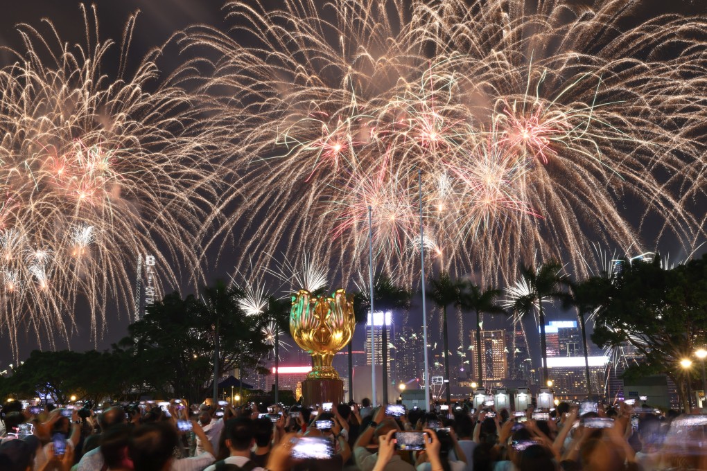 The fireworks display over Victoria Harbour on October 1, 2024. This year’s display begins at 8pm on Wednesday. Photo: Dickson Lee