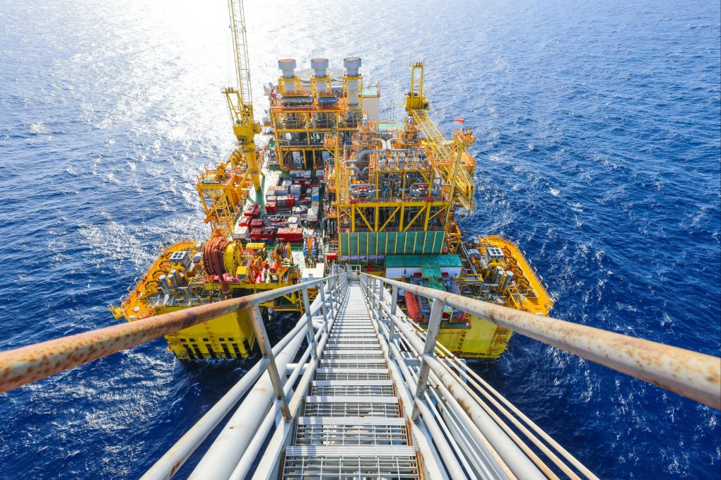 The Deep Sea No 1 energy station is seen in waters off China’s island province of Hainan in June. Photo: Xinhua