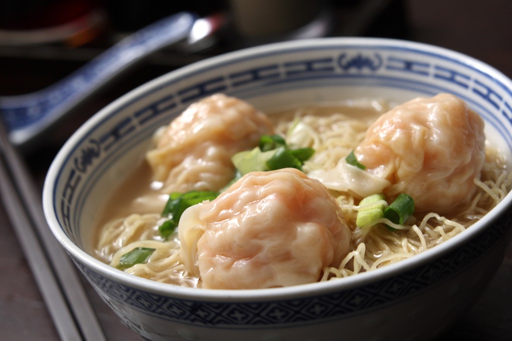 Wontons with noodles at Tsim Chai Kee Noodle, one of the restaurants that creative director and author Ray Chan recommends in Hong Kong. Photo: SCMP