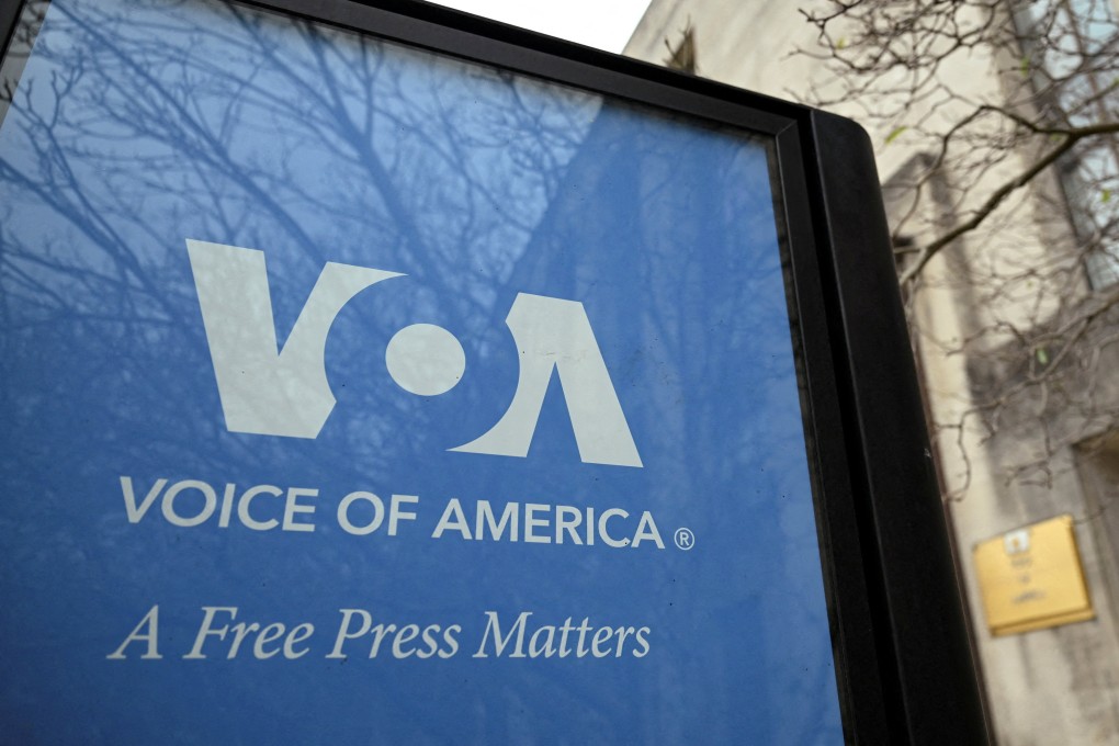 A view of the Voice of America building in Washington, which operates in almost 50 languages. Photo: Reuters