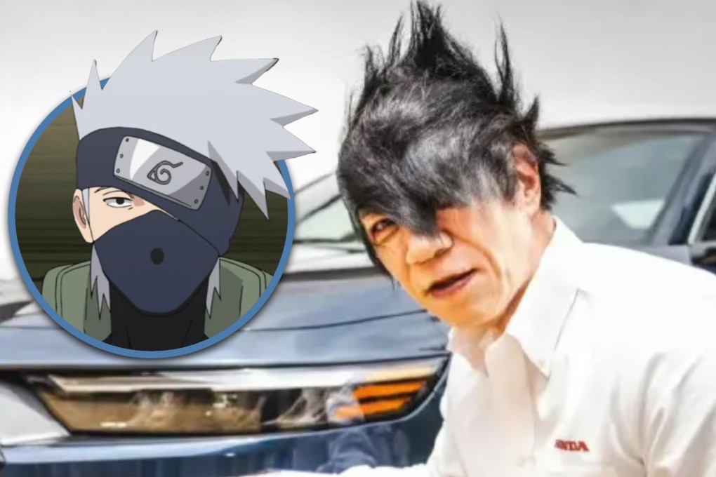 A Japanese car engineer recently went viral for his anime-inspired hairstyle and is known to hold more than 250 patents. Photo: SCMP composite/RedNote/Bilibili