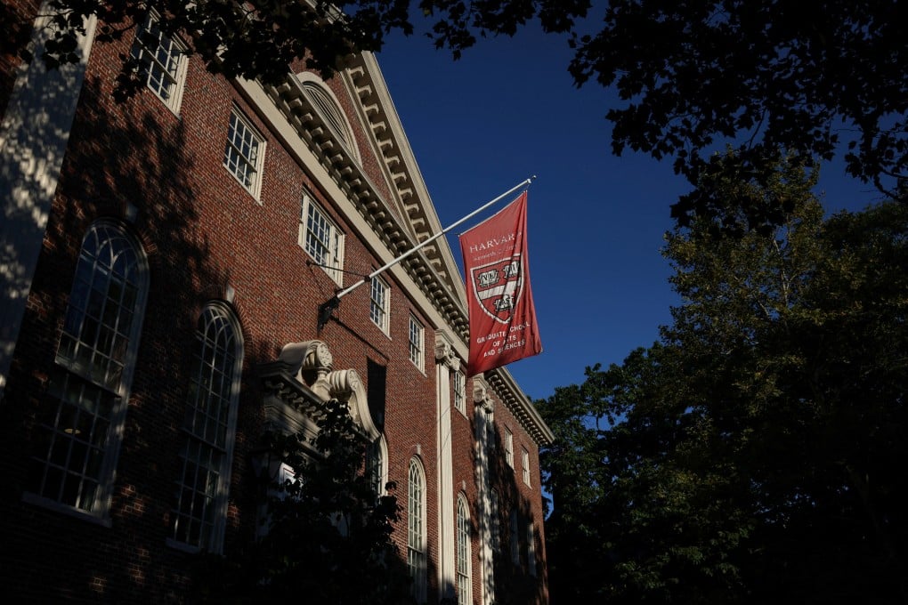 A flag hangs on campus at Harvard University in Cambridge, Massachusetts, on September 4. Photo: Reuters