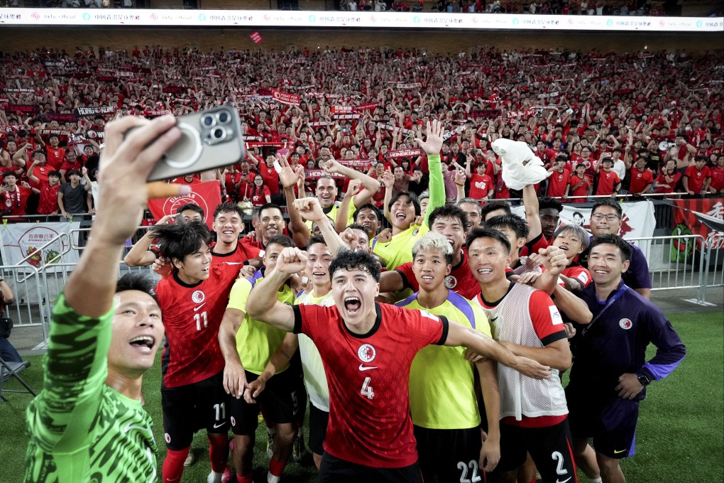 Yapp Hung-fai captures the joyous scenes after Hong Kong beat India in their June Asian Cup qualifier at Kai Tak Stadium. Photo: Elson Li
