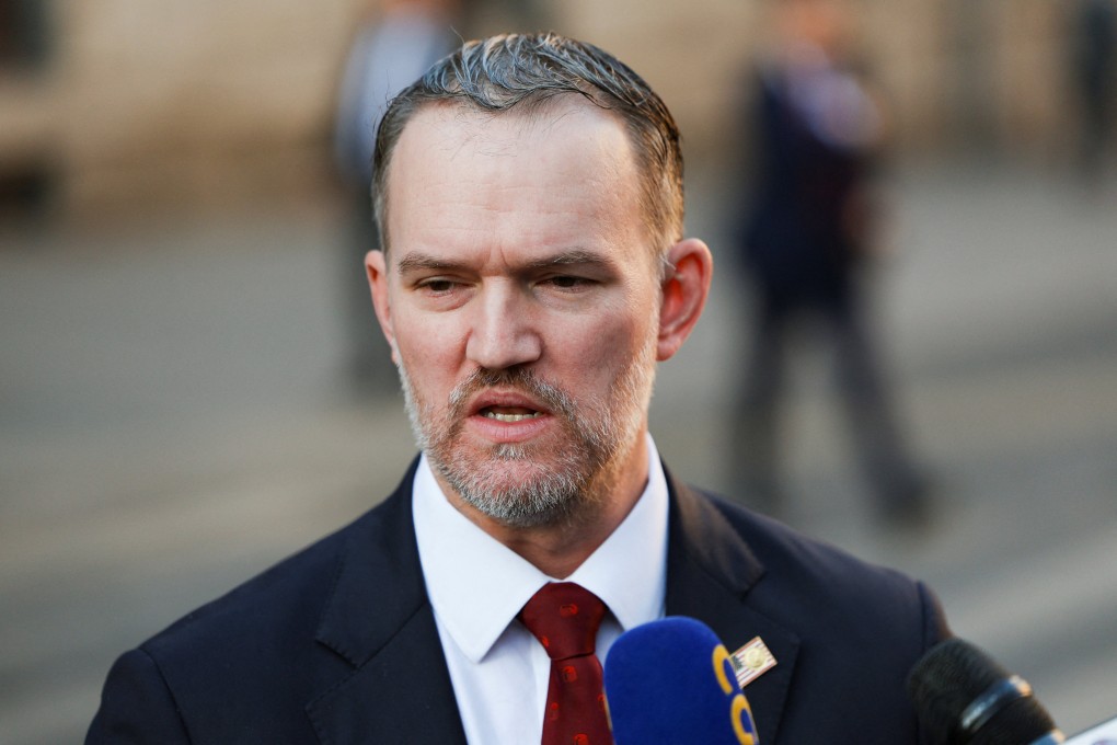 US Trade Representative Jamieson Greer speaks to the press in Madrid, Spain, on September 15. Photo: Reuters