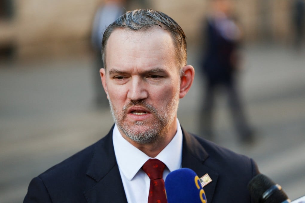 US Trade Representative Jamieson Greer speaks to the press in Madrid, Spain, on September 15. Photo: Reuters