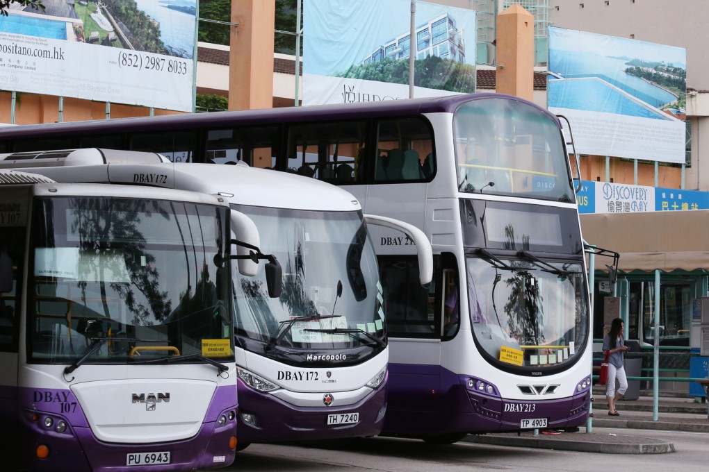 The bus station at Discovery Bay, where a man is suspected to have stolen a food delivery order worth HK$800. Photo: Nora Tam