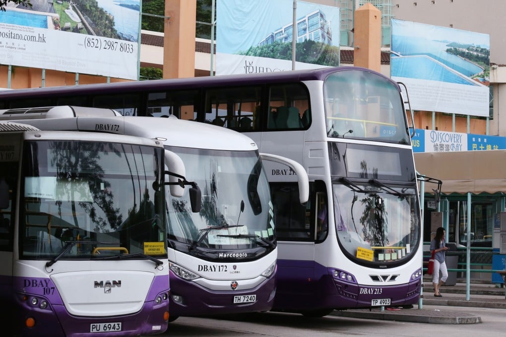 The bus station at Discovery Bay, where a man is suspected to have stolen a food delivery order worth HK$800. Photo: Nora Tam