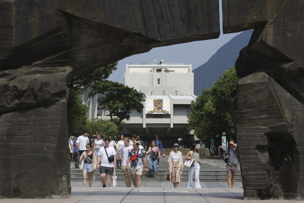 People walk through the Chinese University of Hong Kong campus in Sha Tin on August 26, 2024. Photo: Jonathan Wong