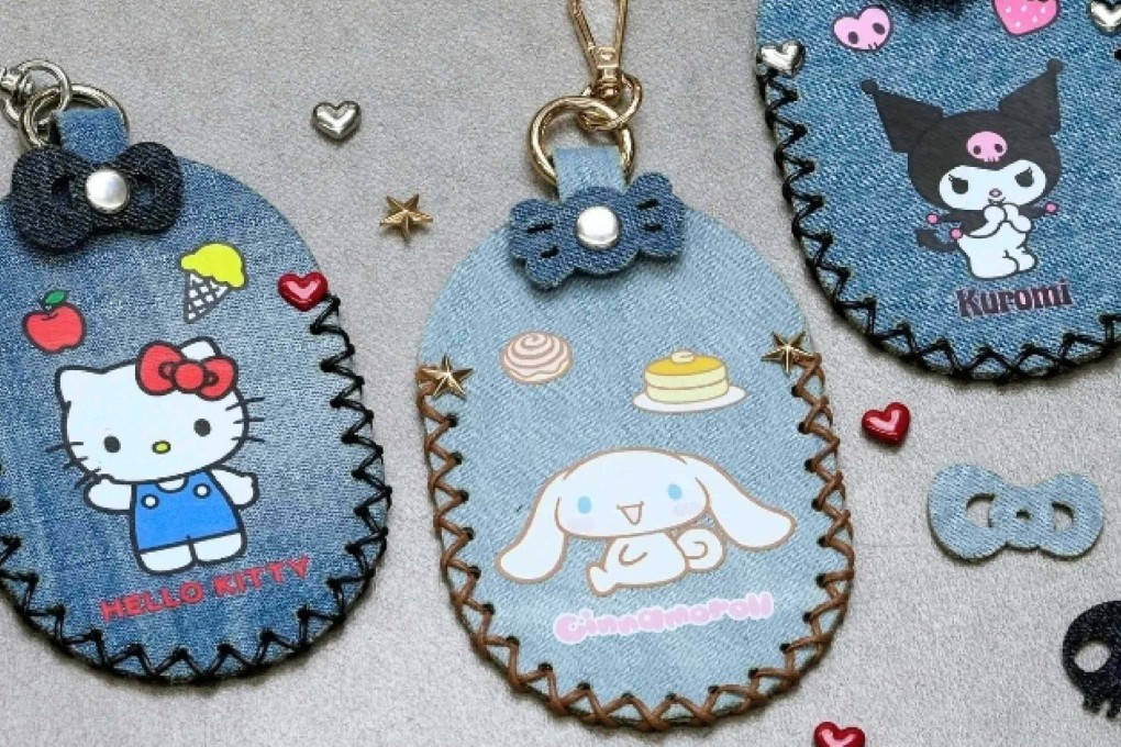 This weekend, Sanrio fans can transform upcycled denim to make Hello Kitty keychains at the Mills in Tsuen Wan. Photo: The Mills Fabrica