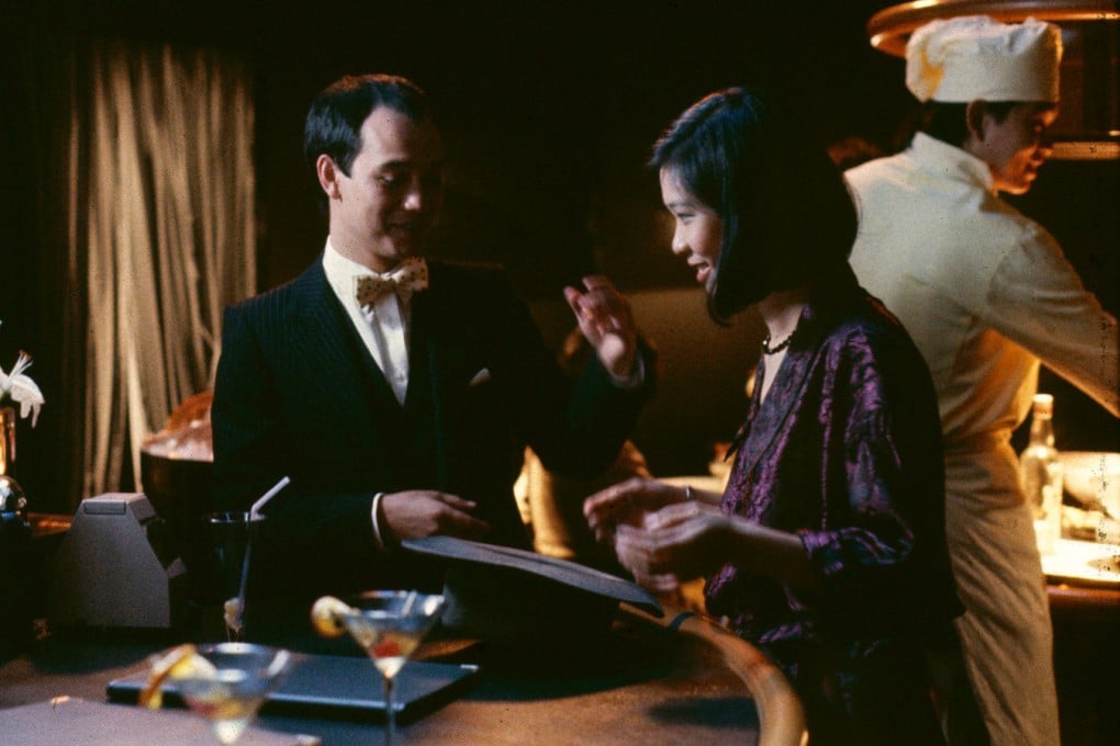 David Yip (left) and Lucy Sheen in a still from Ping Pong (1986), directed by Leong Po-chih and filmed in London’s Chinatown.