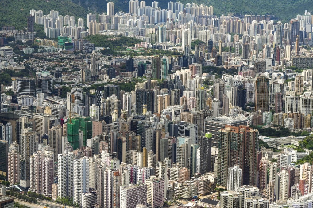 A bird’s-eye view of residential buildings in West Kowloon. Photo: Sam Tsang