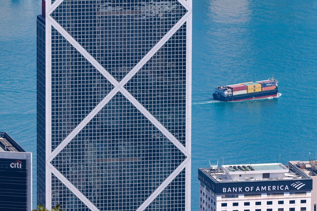 Office towers overlook Victoria Harbour on February 28. Photo: Nora Tam