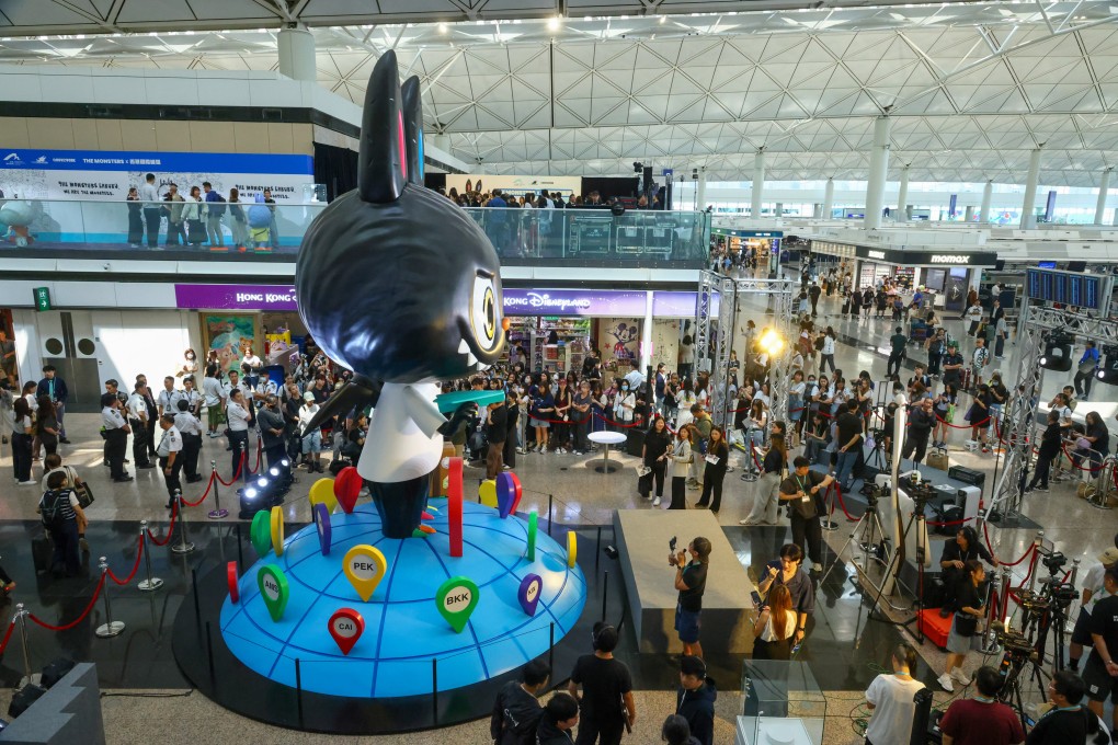 Hong Kong International Airport and artist Kasing Lung recently unveiled the The Monsters × HKIA art experience to celebrate the 10th anniversary of the globally popular The Monsters series. Photo: Dickson Lee