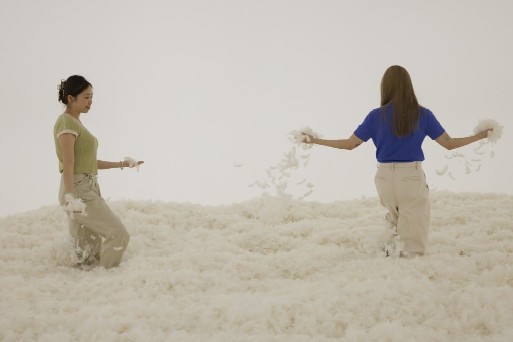 Judy Chicago’s Feather Room (1966) has been reconstructed for the exhibition “Dream Rooms: Environments by Women Artists 1950s-Now”, running now at the M+ museum in Hong Kong. Photo: Lok Cheng/M+