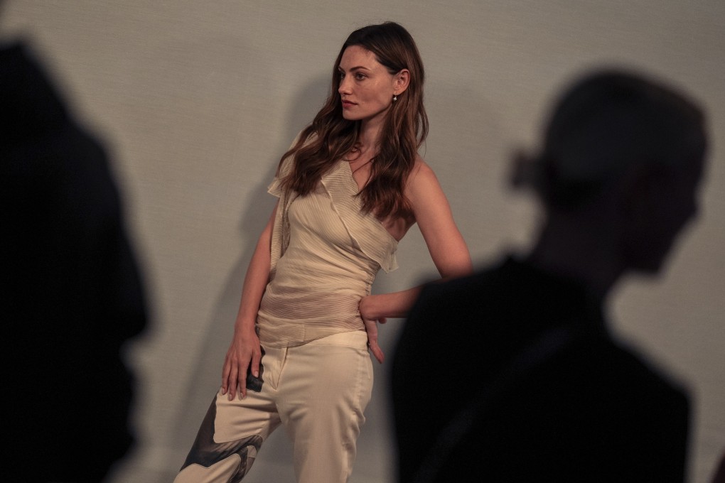 Australian actress Phoebe Tonkin arrives for the eBay Endless Runway show in her thrifted outlet during New York Fashion Week on September 10, 2025. Photo: AP