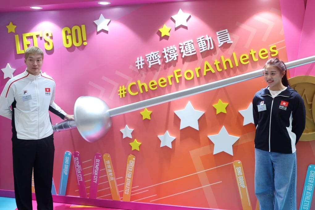 Cheung Ka-long (left) and Kaylin Hsieh are looking forward to Hong Kong playing host to the world’s top fencers. Photo: Edmond So