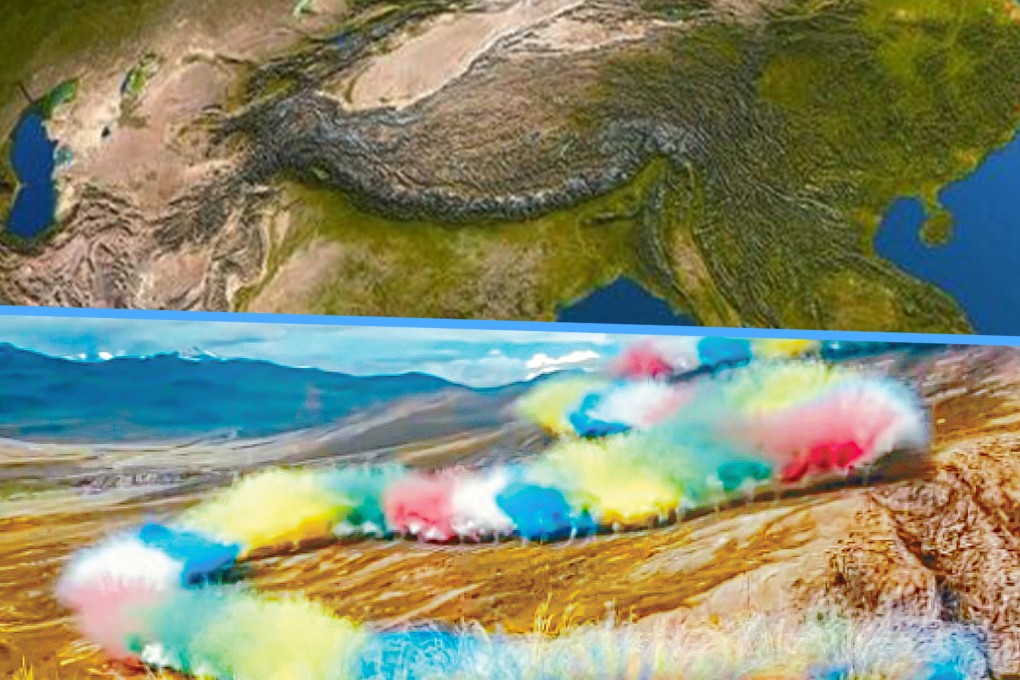 A Chinese artist and the outdoor brand Arc’teryx have faced a backlash for igniting fireworks in the Himalayas in violation of feng shui. Photo: SCMP composite/RedNote/163.com
