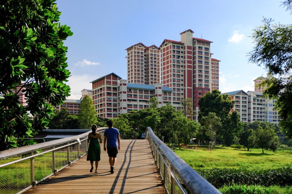A neighbourhood park amid Singapore’s public housing blocks. More homeowners in Singapore are turning to generative AI tools to plan renovations instead of hiring interior designers. Photo: Shutterstock