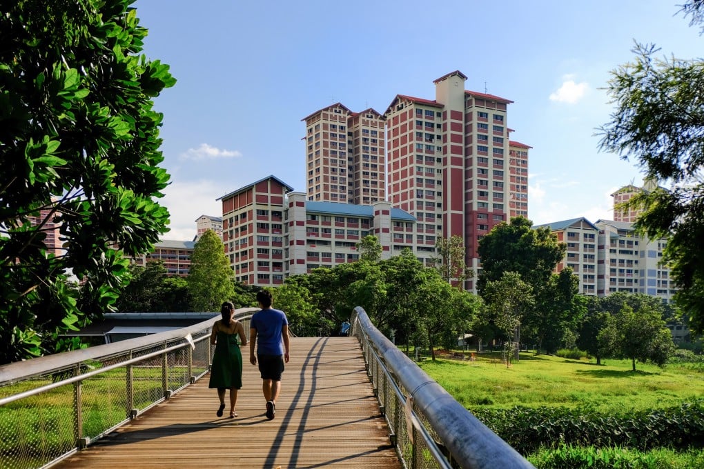 A neighbourhood park amid Singapore’s public housing blocks. More homeowners in Singapore are turning to generative AI tools to plan renovations instead of hiring interior designers. Photo: Shutterstock