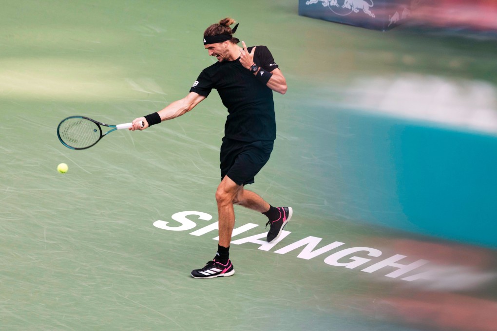 World No 3 Alexander Zverev of Germany, seen here beating Valentin Royer of France at the Shanghai Masters, says authorities “want Jannik and Carlos to do well”. Photo: EPA