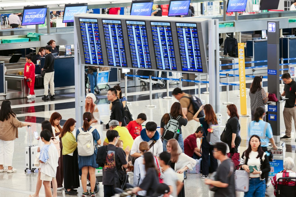 The Airport Authority has warned of major disruptions caused by Typhoon Matmo. Photo: Nora Tam