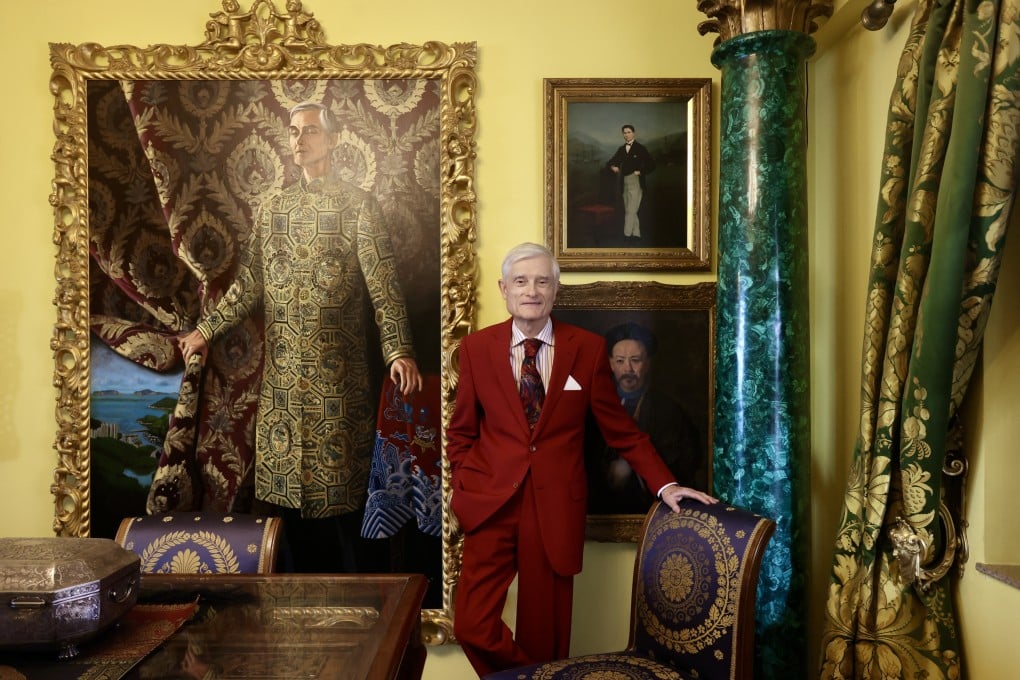 Chris Hall, a 73-year-old collector, has donated his entire collection of 3,000 Chinese textiles and his home to the Hong Kong Palace Museum. Photo: Jonathan Wong