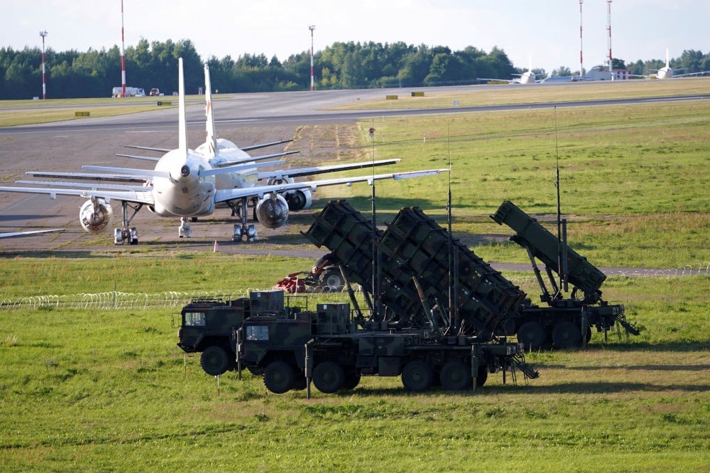 German Patriot air defence system units are seen at the Vilnius airport in Lithuania in July 2023. Photo: Reuters