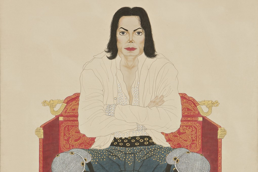 Portrait of the King (40 One More Chance), a 2008 work by Dong-hyun Son, is one of two of Son’s paintings of the American pop icon on show at the “Kitsch & Pop: Korean Pop Art Now” exhibition at the Korean Cultural Centre in Hong Kong. Photo: Donghyun Son