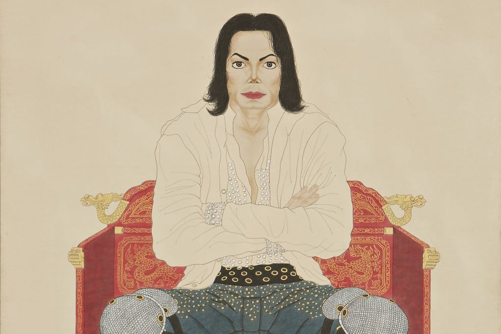 Portrait of the King (40 One More Chance), a 2008 work by Dong-hyun Son, is one of two of Son’s paintings of the American pop icon on show at the “Kitsch & Pop: Korean Pop Art Now” exhibition at the Korean Cultural Centre in Hong Kong. Photo: Donghyun Son