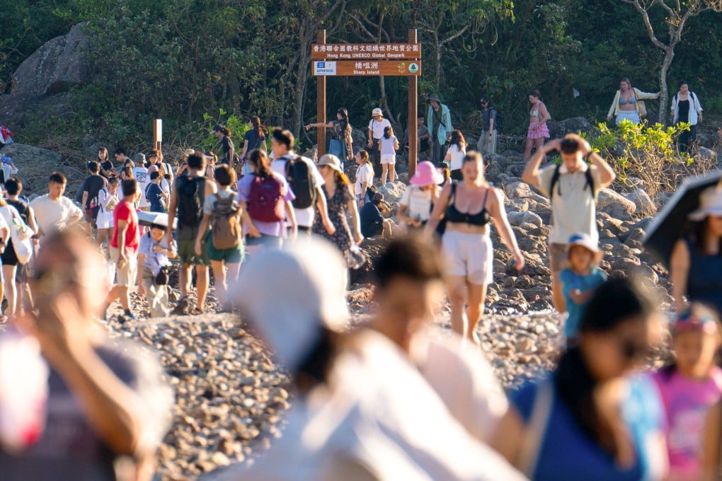 Greenpeace has said 4,600 visitors arrived on Sharp Island on October 1, disturbing the area’s sensitive marine habitats. Photo: Handout