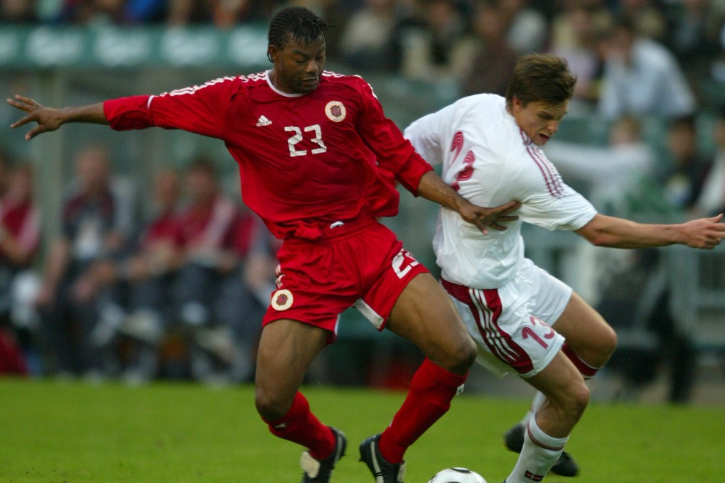 Gerard Ambassa Guy in action for Hong Kong against Denmark in January 2006. Photo: SCMP