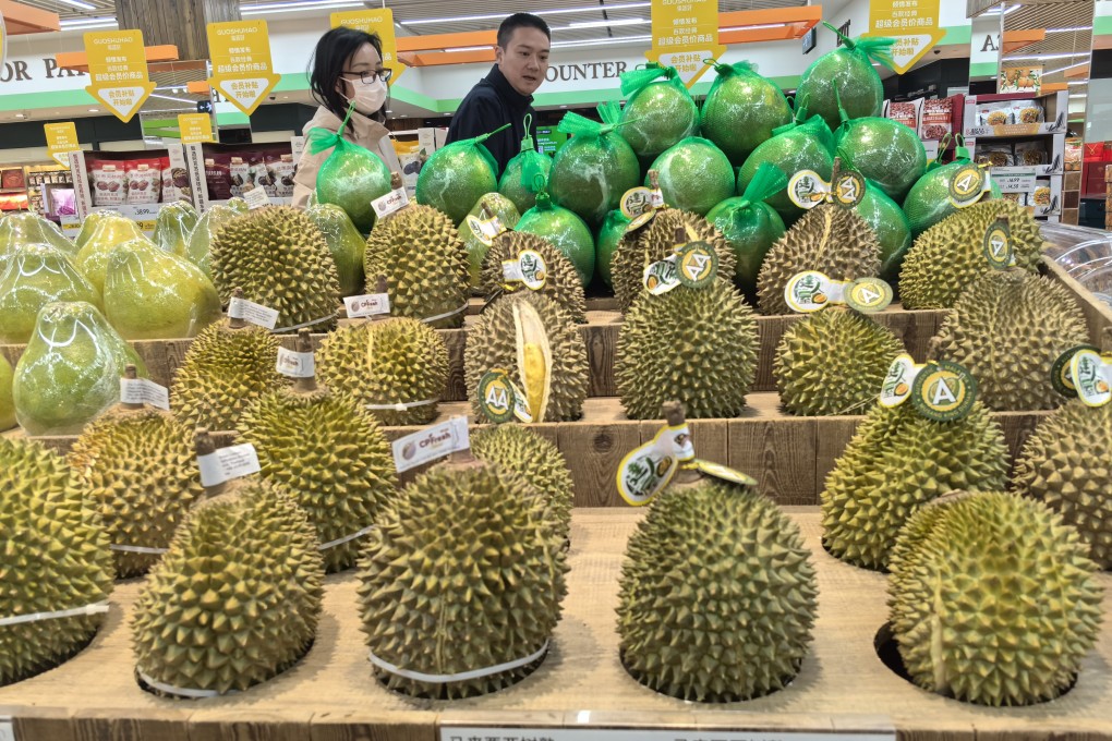 Malaysia exported 115,359 tonnes of durians to China between 2018 and June this year. Photo: Simon Song