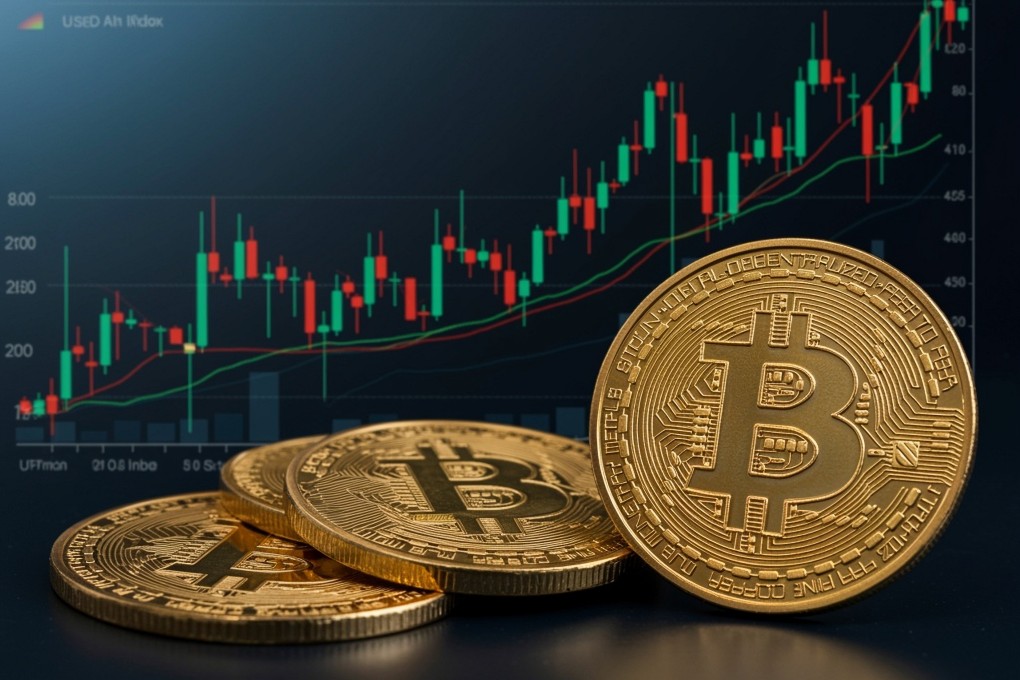 Bitcoin passed the US$126,000 level on Monday before falling more than 1 per cent to below US$124,000 on Tuesday. Photo: Shutterstock Images