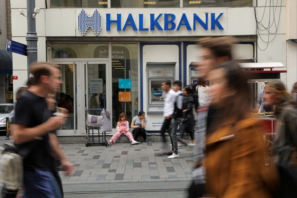 A branch of Halkbank in central Istanbul, Turkey. Photo: Reuters