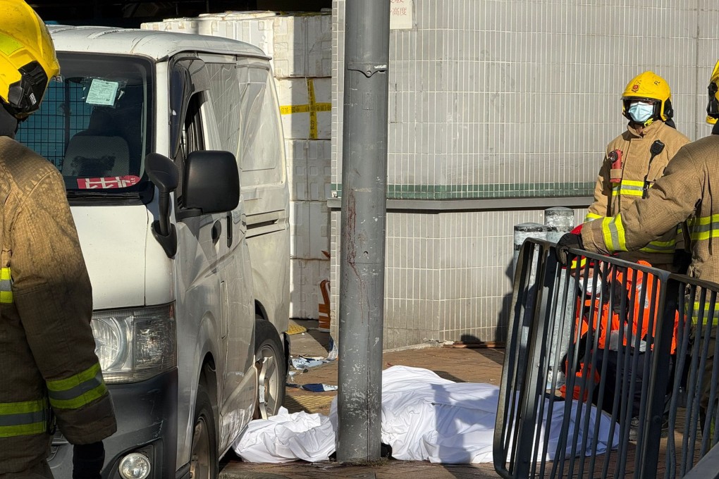 A car hit a stationary van, prompting the second vehicle to mount the pavement and strike the two women. Photo: Handout