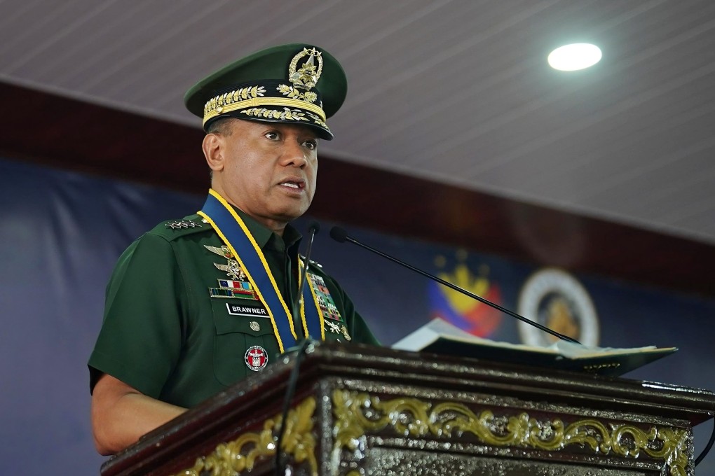 Philippine Armed Forces Chief of Staff Romeo Brawner Jnr during an event last month. Photo: Facebook/Philippine Navy