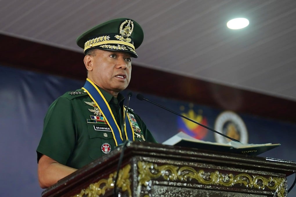 Philippine Armed Forces Chief of Staff Romeo Brawner Jnr during an event last month. Photo: Facebook/Philippine Navy